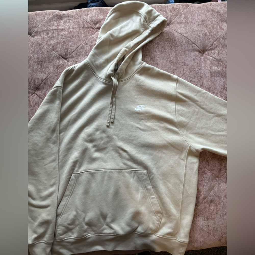 BEIGE MEN NIKE HOODIE